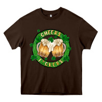 Chocolate Brown cheers fckers Heavy Core Tee - MaliasSmallBusiness