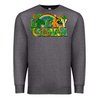 Charcoal Heather lucky charm Premium Sweatshirt - FaDigitalArtStudio