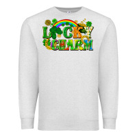 Oatmeal Heather lucky charm Premium Sweatshirt - FaDigitalArtStudio