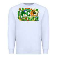 White lucky charm Premium Sweatshirt - FaDigitalArtStudio