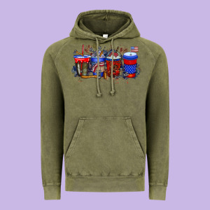 Labor Day Drink Vintage Hoodie Designed By Racoondesign