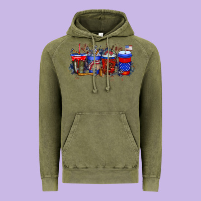 Labor Day Drink Vintage Hoodie Designed By Racoondesign
