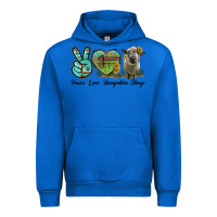 Cobalt Peace Love Hampshire Sheep Urban Hoodie - LillyAllenDesigns