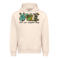 Sandshell Peace Love Hampshire Sheep Urban Hoodie - LillyAllenDesigns
