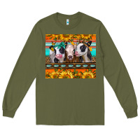 Army Green heifers and sunflowers Long Sleeve Tee - Jasminsmagicworld