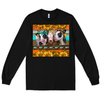Black heifers and sunflowers Long Sleeve Tee - Jasminsmagicworld