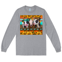 Heather Grey heifers and sunflowers Long Sleeve Tee - Jasminsmagicworld