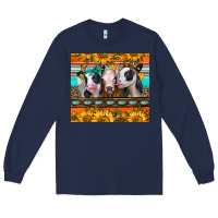 Navy heifers and sunflowers Long Sleeve Tee - Jasminsmagicworld