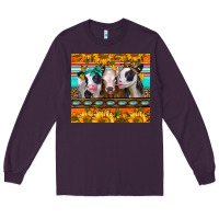 Plum heifers and sunflowers Long Sleeve Tee - Jasminsmagicworld