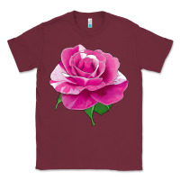 Burgundy Parade Day Rose Classic Tee - LillyAllenDesigns