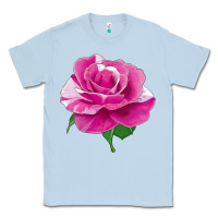 Dusty Blue Parade Day Rose Classic Tee - LillyAllenDesigns