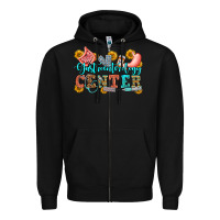 Black gastroenterology center olivia Zipper Hoodie - OliviaCreatesArt