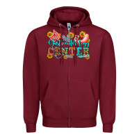 Burgundy gastroenterology center olivia Zipper Hoodie - OliviaCreatesArt