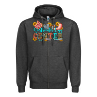 Charcoal Heather gastroenterology center olivia Zipper Hoodie - OliviaCreatesArt