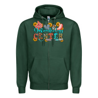 Sports Green gastroenterology center olivia Zipper Hoodie - OliviaCreatesArt