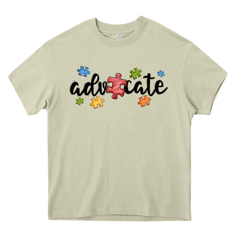 Advocate Autism Heavy Core Tee by MaliasSmallBusiness | Teevron