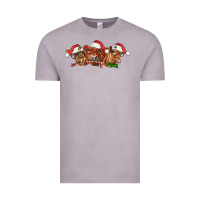 Vintage Zinc christmas red angus cows Vintage Tee - LillyAllenDesigns