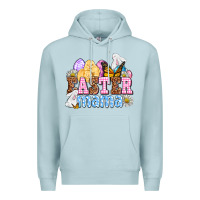Blue Mist Easter mama Premium Hoodie - OliviaCreatesArt