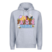 Heather Grey Easter mama Premium Hoodie - OliviaCreatesArt