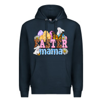 Navy Easter mama Premium Hoodie - OliviaCreatesArt