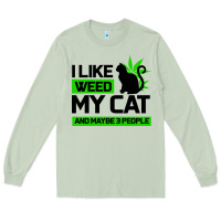 Matcha Cat Weed I Like My Cat Gift Long Sleeve Tee - Bettercallsaul