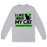 Moon Dust Cat Weed I Like My Cat Gift Long Sleeve Tee - Bettercallsaul