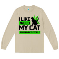 Mushroom Cat Weed I Like My Cat Gift Long Sleeve Tee - Bettercallsaul