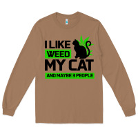 Toasted Coconut Cat Weed I Like My Cat Gift Long Sleeve Tee - Bettercallsaul