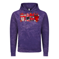 Cloud Purple lady bug drink Vintage Hoodie - RacoonDesign