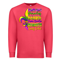 Mardi Gras Parades Beads French Quarter Beignets Premium Sweatshirt | Teevron