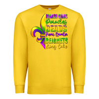 Lemon mardi gras parades beads french quarter beignets Premium Sweatshirt - FaDigitalArtStudio