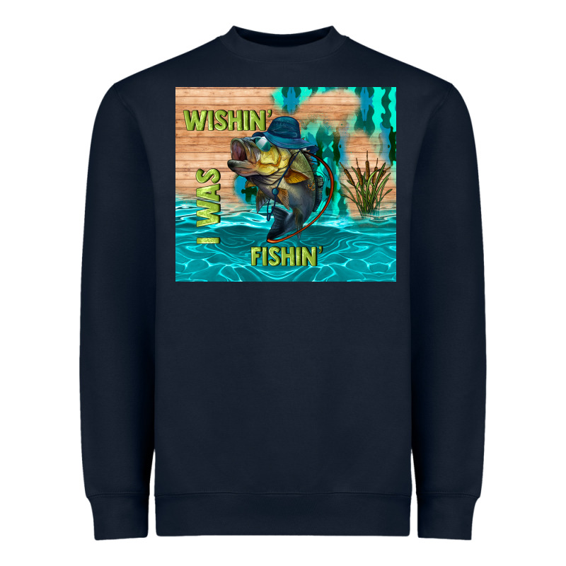Wıshın I Was Fıshın Heavyweight Sweatshirt by TumblerDesignByShophia | Teevron