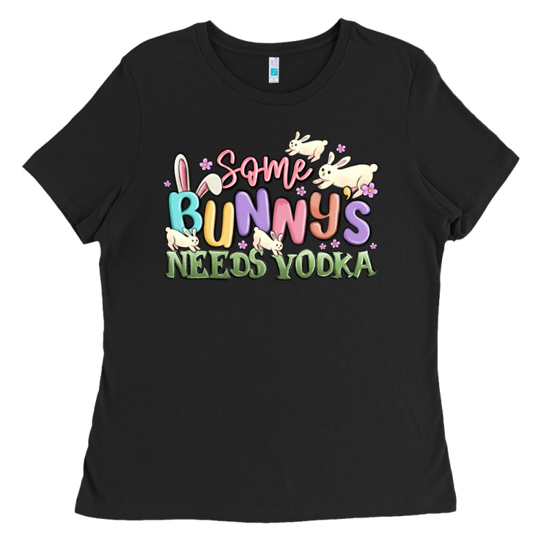 Some Bunnys Needs Vodka Ladies Tee by MaliasSmallBusiness | Teevron