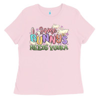 Bubblegum Pink some bunnys needs vodka Ladies Tee - MaliasSmallBusiness