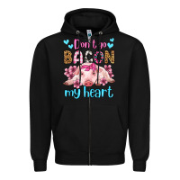 Black don't go bacon my heart olivia Zipper Hoodie - OliviaCreatesArt