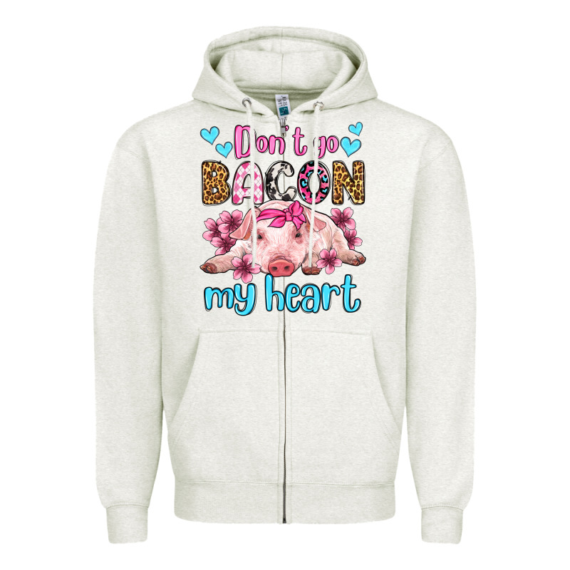 Don't Go Bacon My Heart Olivia Zipper Hoodie by OliviaCreatesArt | Teevron