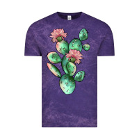Cloud Purple cactus 5 Vintage Tee - JahusDesignShop