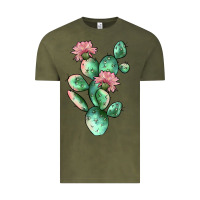 Vintage Olive cactus 5 Vintage Tee - JahusDesignShop