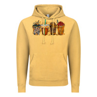 Vintage Mustard leopard and cowhide drink Vintage Hoodie - RacoonDesign