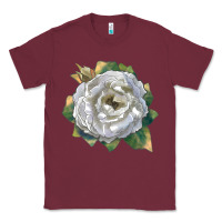 Burgundy Pillow Fight Rose Classic Tee - LillyAllenDesigns