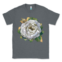 Charcoal Heather Pillow Fight Rose Classic Tee - LillyAllenDesigns