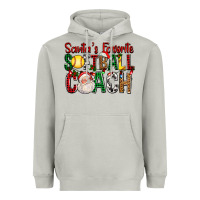 Moon Dust Santa's Favorite Softball Coach For Christmas Heavyweight Hoodie - FaDigitalArtStudio