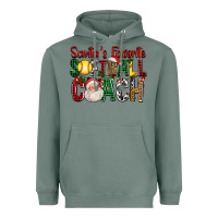 Sage Santa's Favorite Softball Coach For Christmas Heavyweight Hoodie - FaDigitalArtStudio