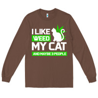 Chestnut Cat Weed I Like My Cat Gift Long Sleeve Tee - Bettercallsaul