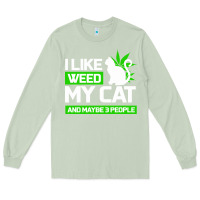 Matcha Cat Weed I Like My Cat Gift Long Sleeve Tee - Bettercallsaul