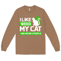 Toasted Coconut Cat Weed I Like My Cat Gift Long Sleeve Tee - Bettercallsaul