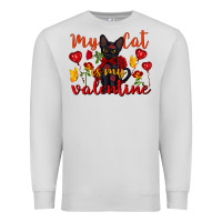 Dove Grey my cat is my valentine valentine's day Premium Sweatshirt - FaDigitalArtStudio