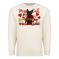 Sandshell my cat is my valentine valentine's day Premium Sweatshirt - FaDigitalArtStudio