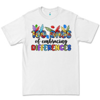 White 100 days of embracing differences Premium Tee - MaliasSmallBusiness