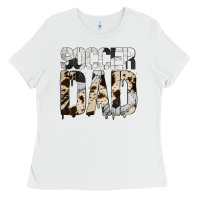 White no background soccer dad Ladies Tee - Jasminsmagicworld